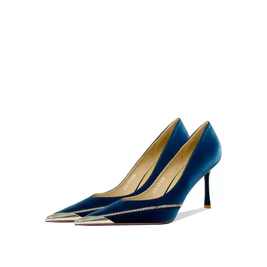 Midnight Zip Detail Pumps