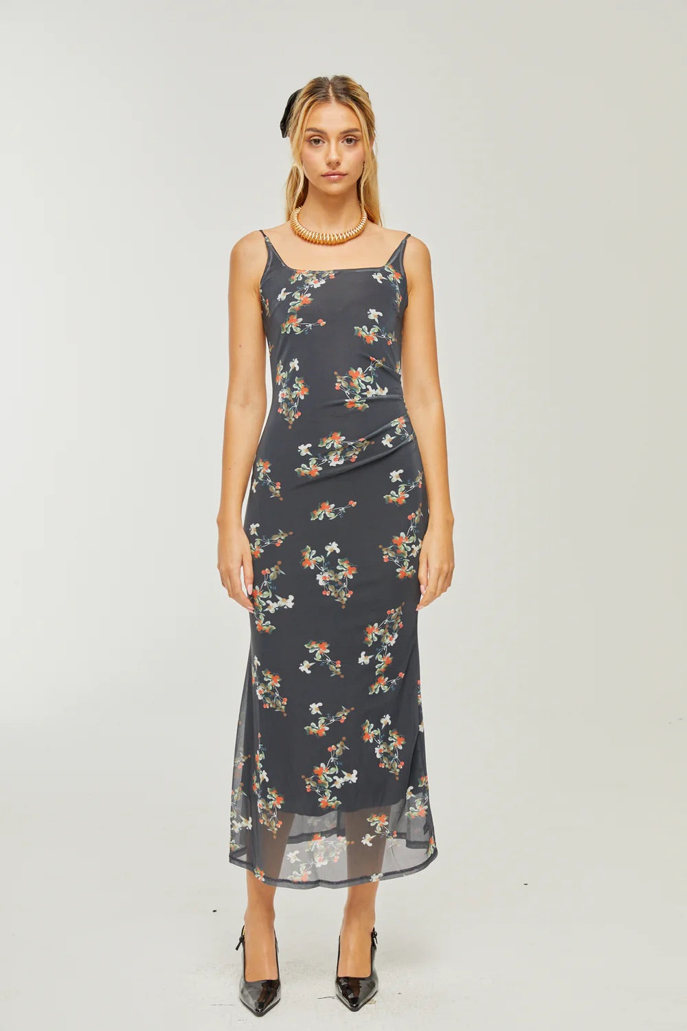 Renee floral midi dress