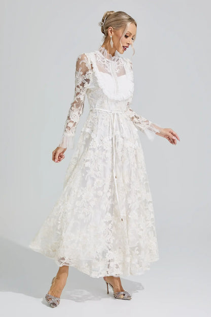 Elodie Floral Lace Maxi Dress