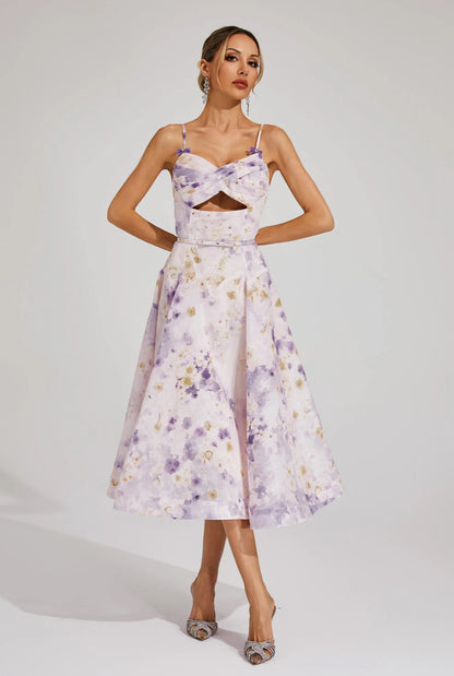 Lilac Garden Cutout Dress