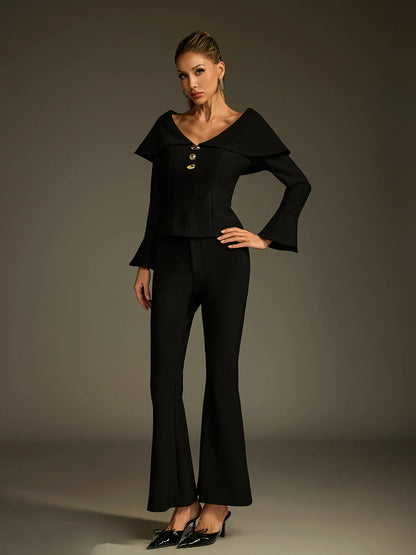 Eloise Off Shoulder Pant Set