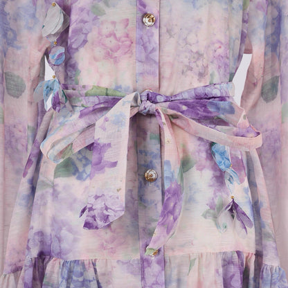 Fleur Pastel Petal Shirt Dress