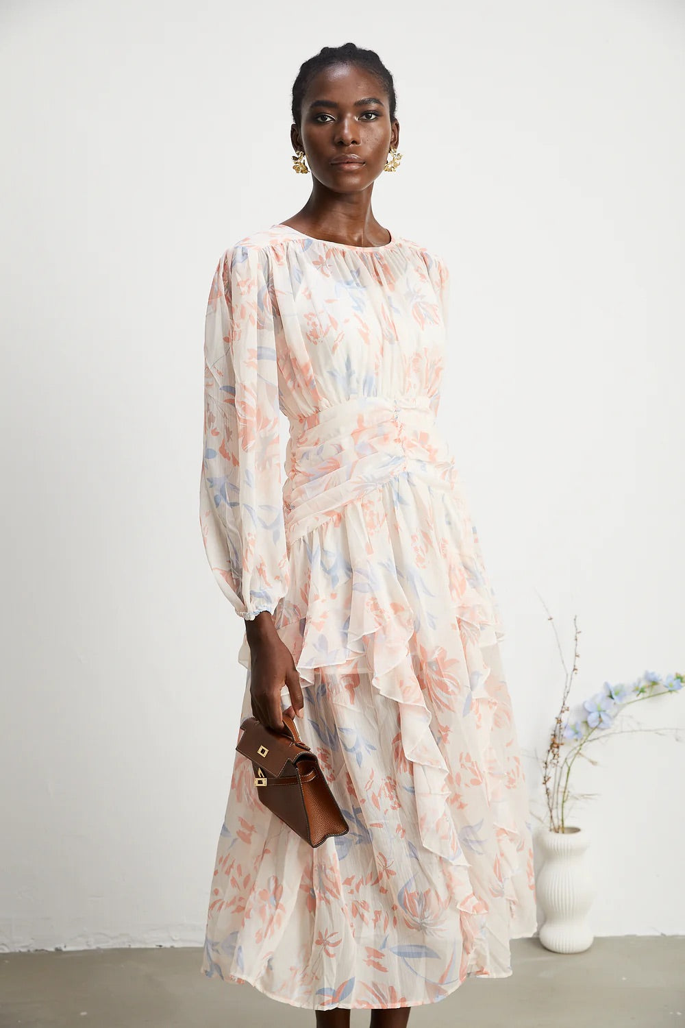 Ilana floral midi dress