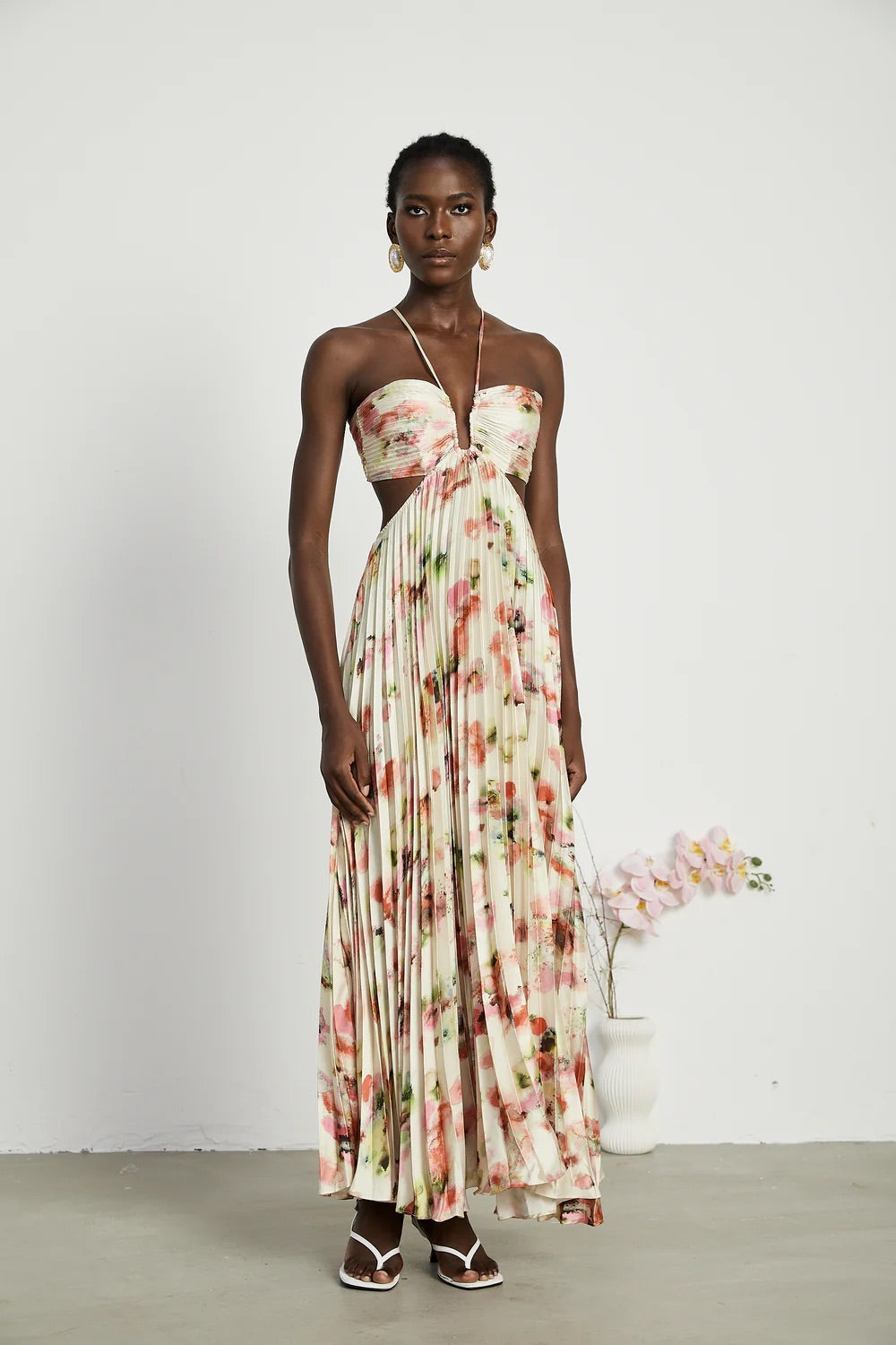 Adriana floral maxi dress