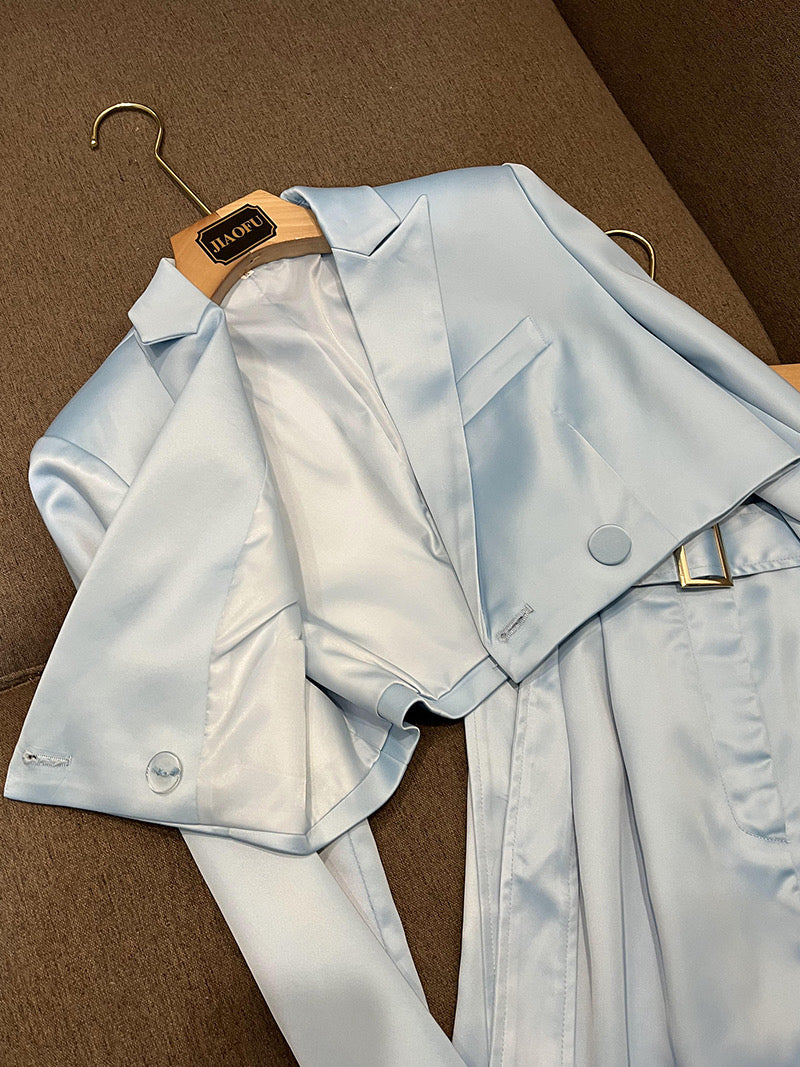 Sky blue satin set (8141438222574)