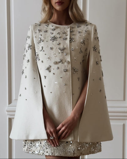 Crystal Bloom Cape Coat