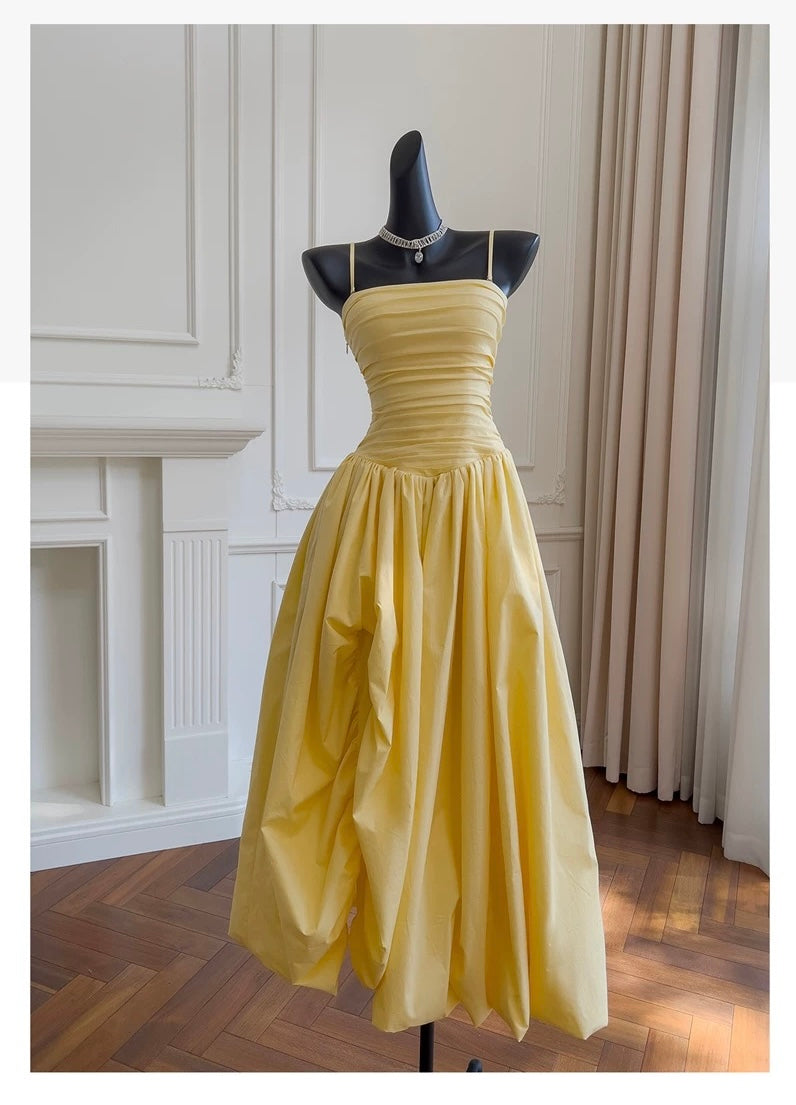 Belle Draped High-Low Gown