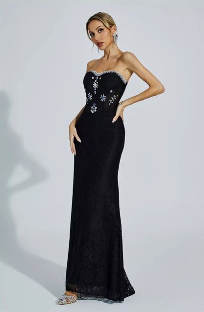 Teresa diamond maxi dress