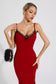 Annika red midi dress