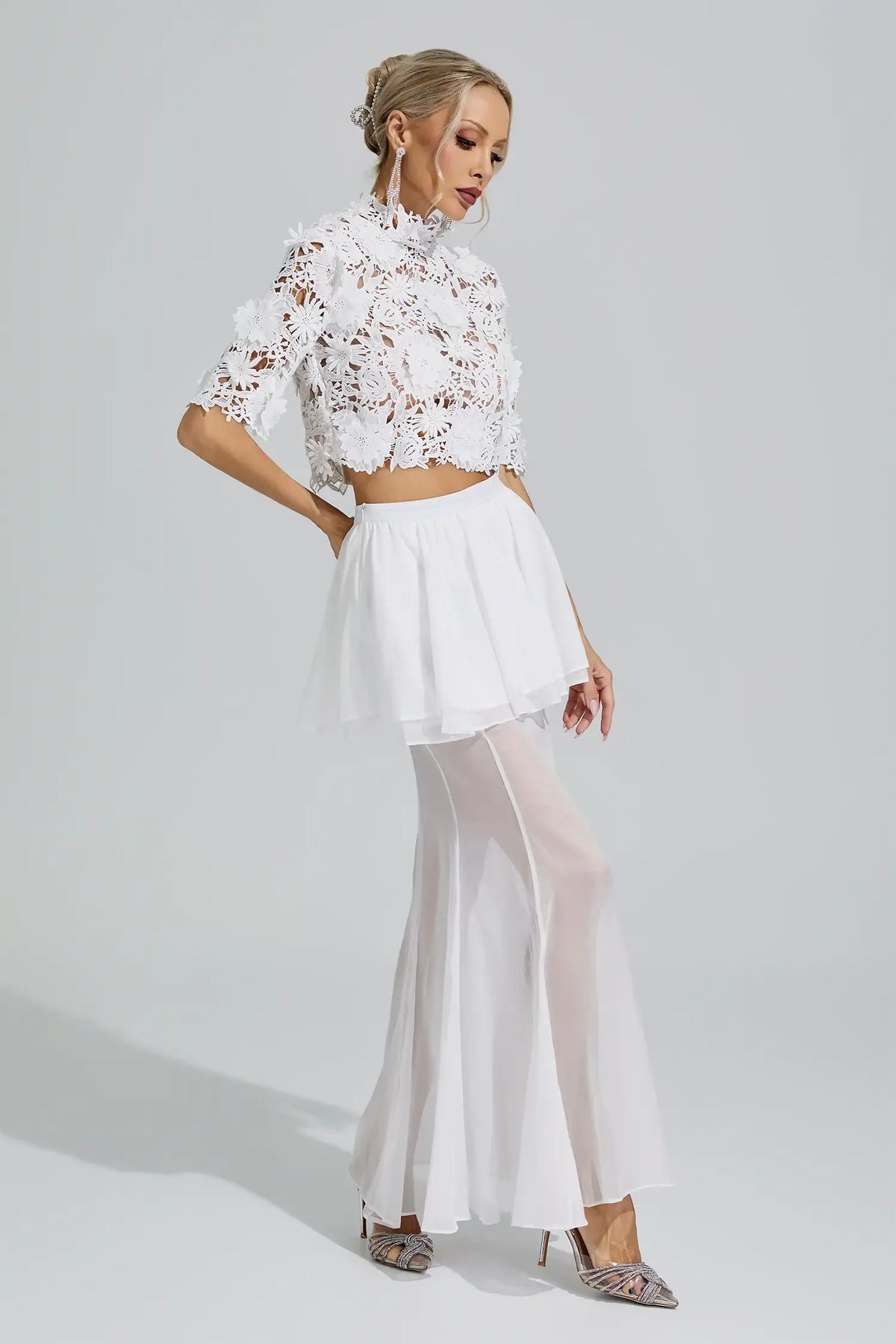 Elara Lace Two-Piece Set