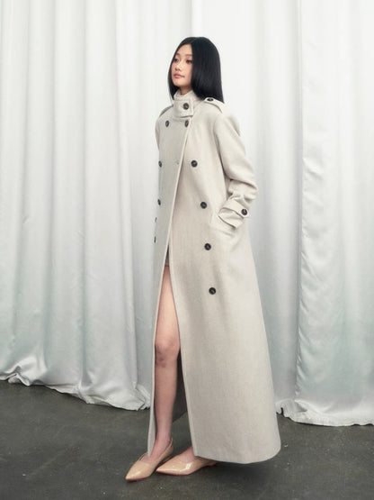 Camille Double-Breasted Maxi Coat