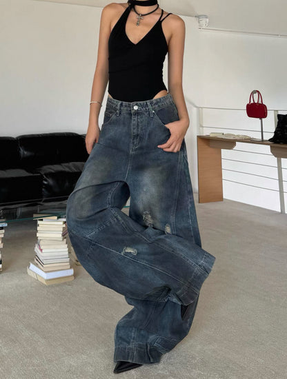 Akari Volume Denim Pants