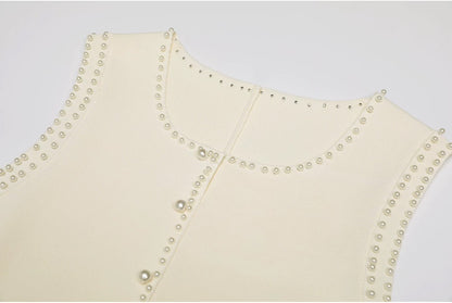 Duchesse Pearl Trim Knit Set