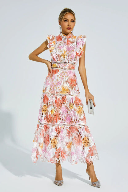 Ayleen floral midi dress