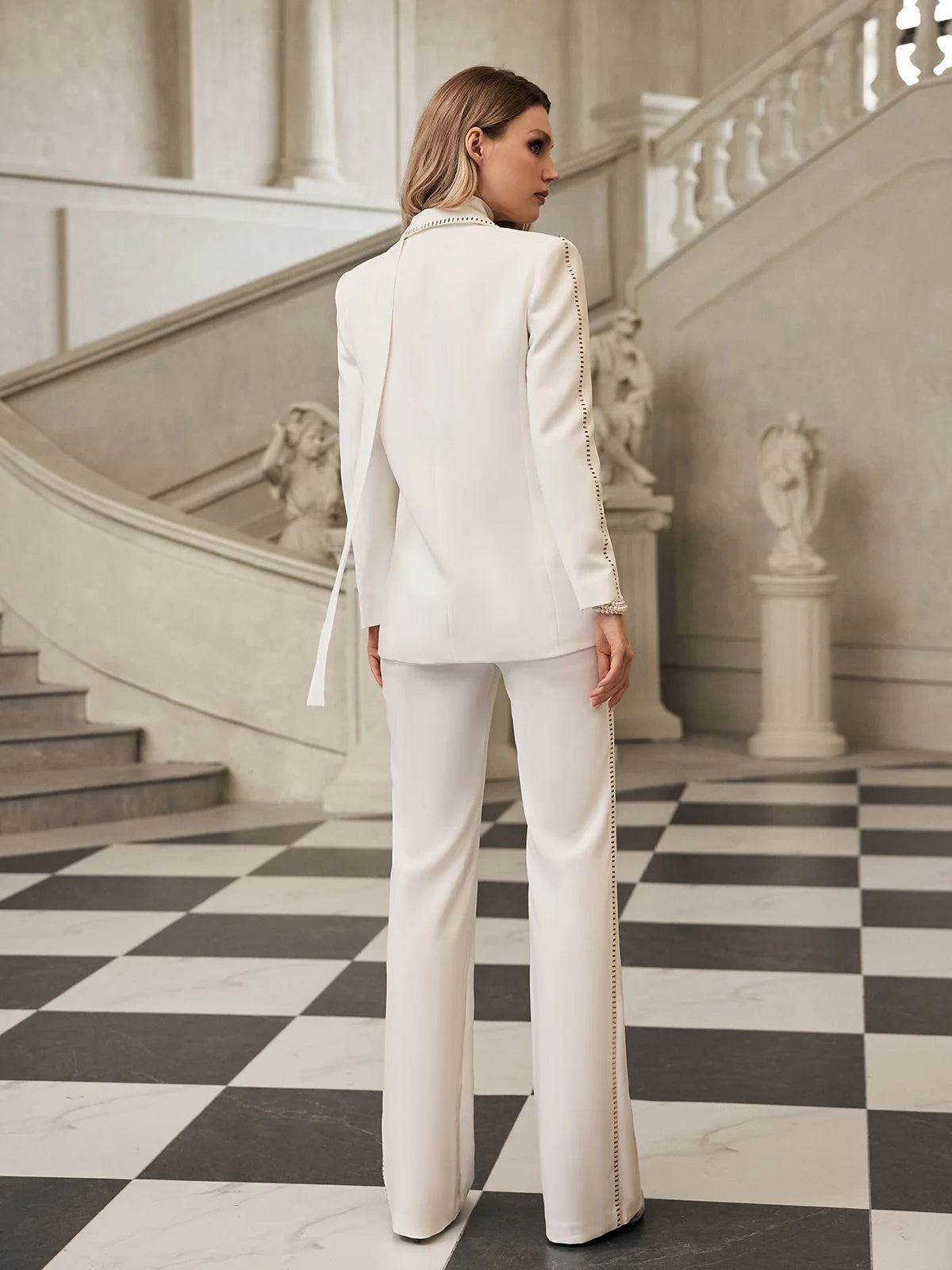 Lumière Crystal Trim Pantsuit