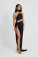 Vel cutout maxi dress - black