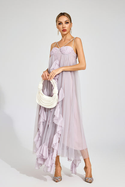 Dream Ruffle Tulle Maxi Dress