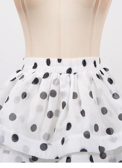 Odette Tiered Dot Dress