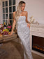 rhinestone mesh maxi dress