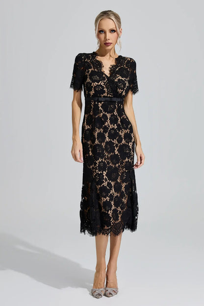 Selene Lace Midi Dress
