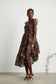 Coralie butterfly print midi dress