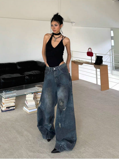 Akari Volume Denim Pants