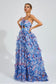 Lulu blue floral maxi dress