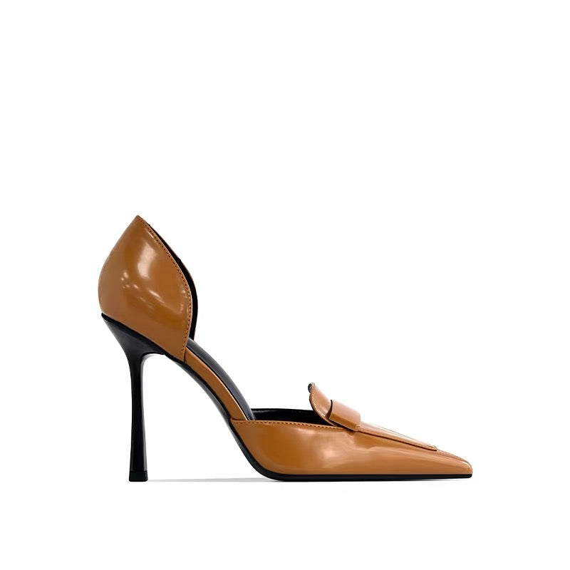 Vivienne Pointed-Toe Loafer Pumps