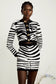 Knitted zebra set