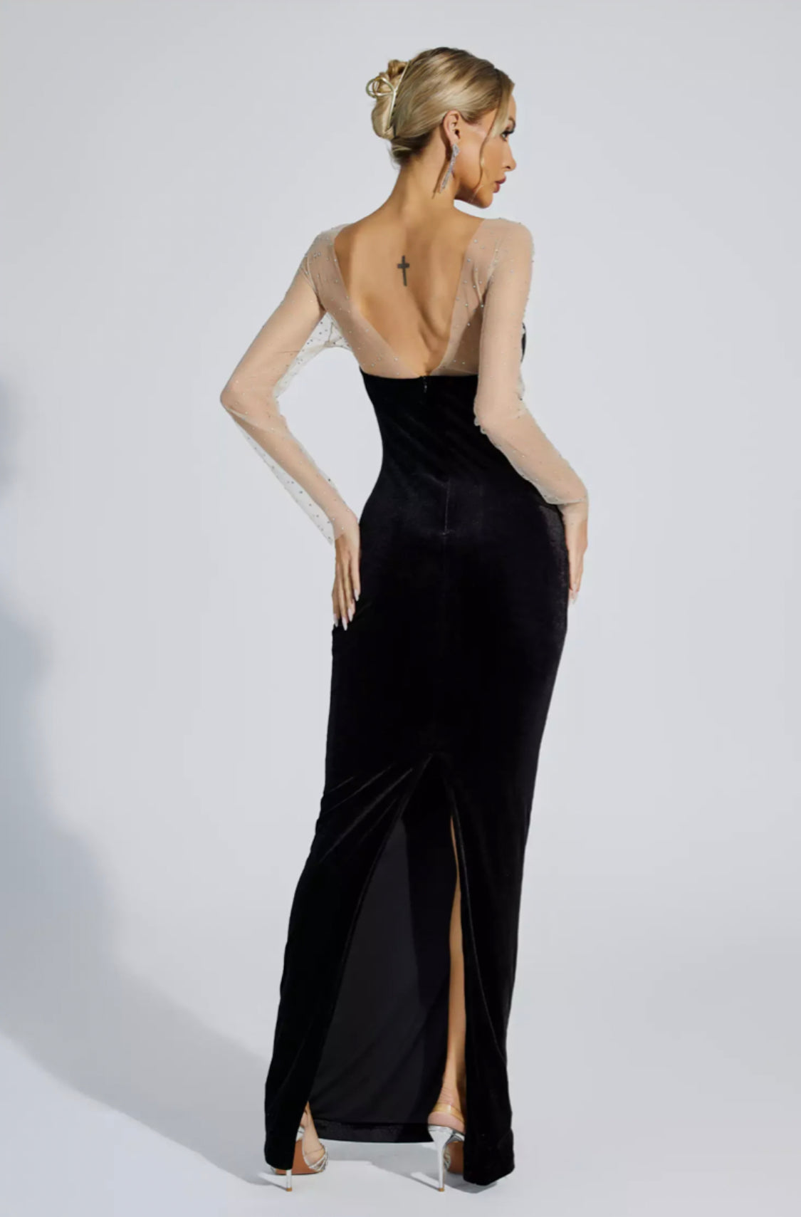 Maddie velvet maxi dress