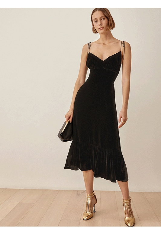 Vivienne Velvet Midi Dress