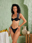 Flower black bikini set (8314078658798)