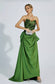 Dulce green bow maxi dress