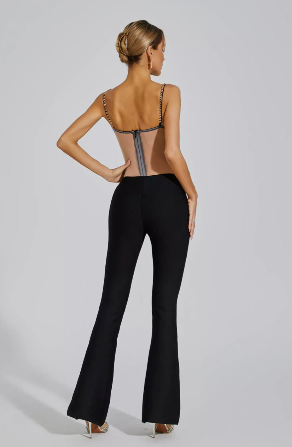 Sara chain embellished jumpsuit