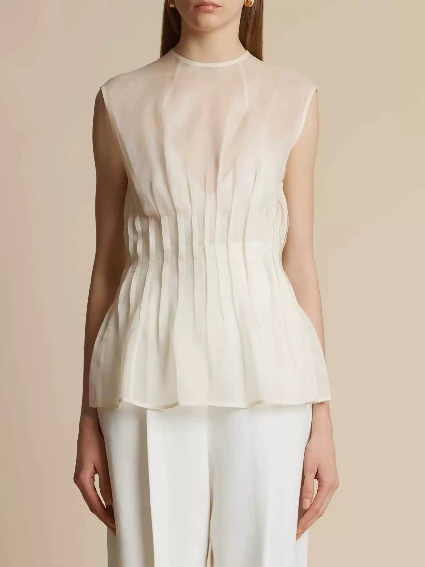 Silk Sculpted Blouse