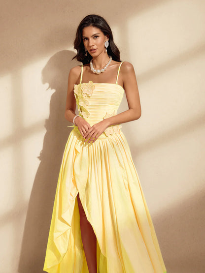 Soleil Flower Embellished Gown