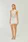 Anais lace flower mini dress