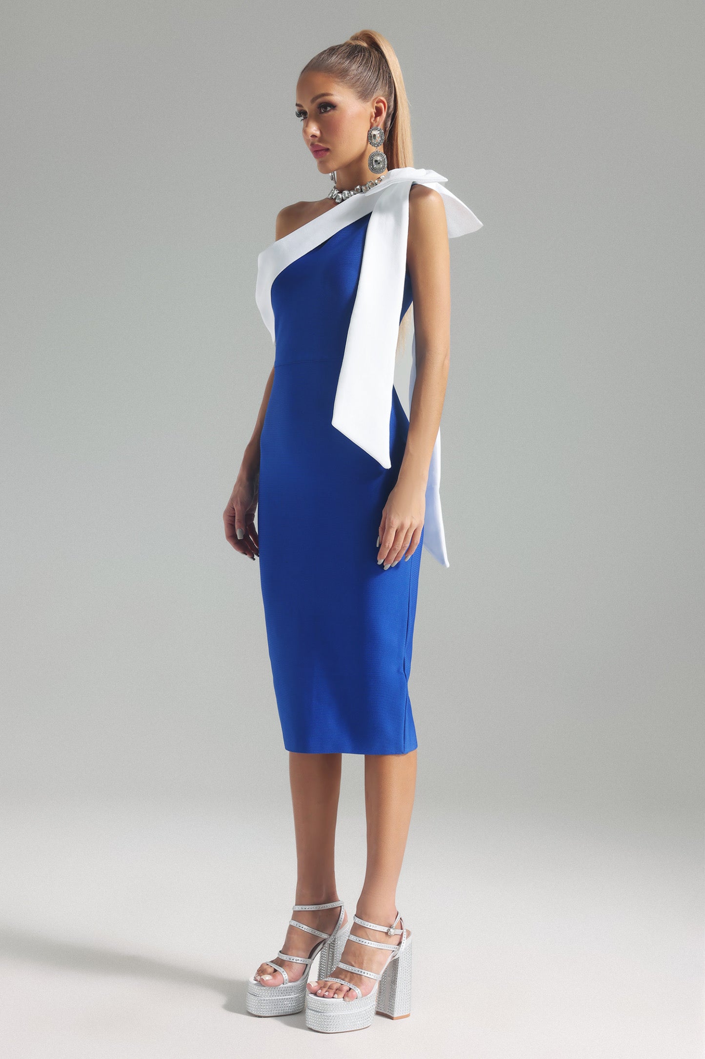 Kenia bandage midi dress (8279981621486)