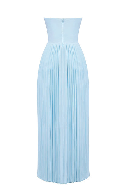 Céleste Pleated Bustier Gown
