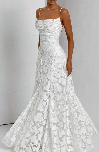 Rosalie Lace Backless Maxi Dress