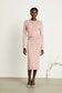 Prisca pink knit top/skirt set