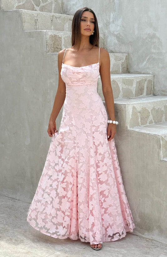 Rosalie Lace Backless Maxi Dress
