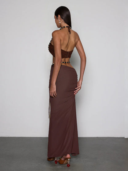Amara Beaded Maxi Set