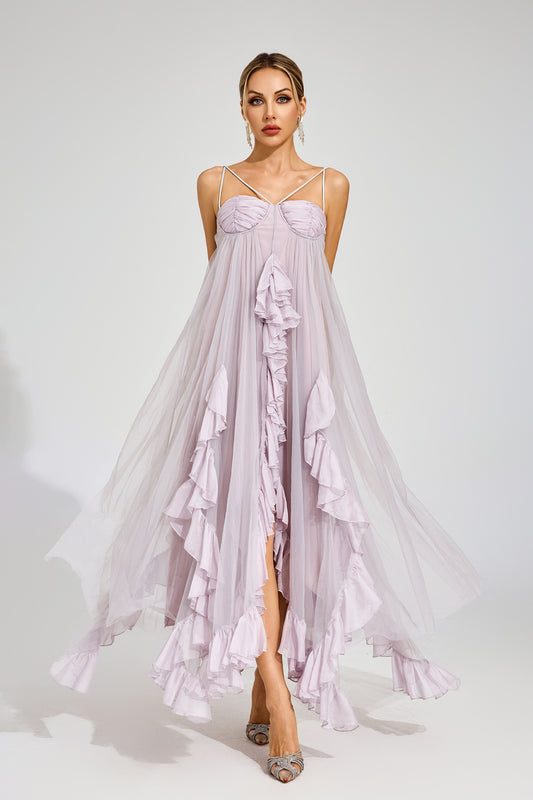 Dream Ruffle Tulle Maxi Dress