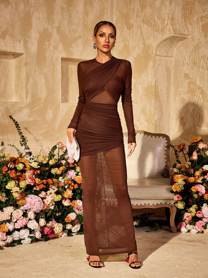Sienna Mesh Maxi Dress