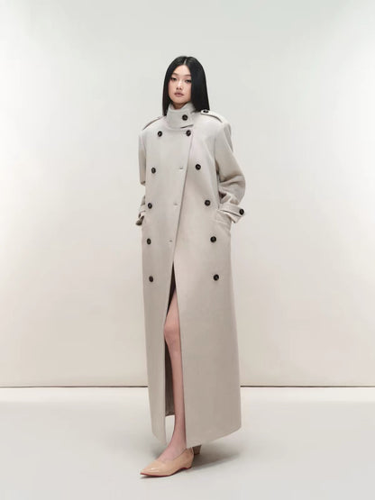 Camille Double-Breasted Maxi Coat
