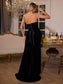 Crystal velvet maxi dress