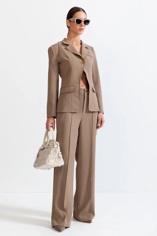 Light brown blazer/suit set (8306821365998)