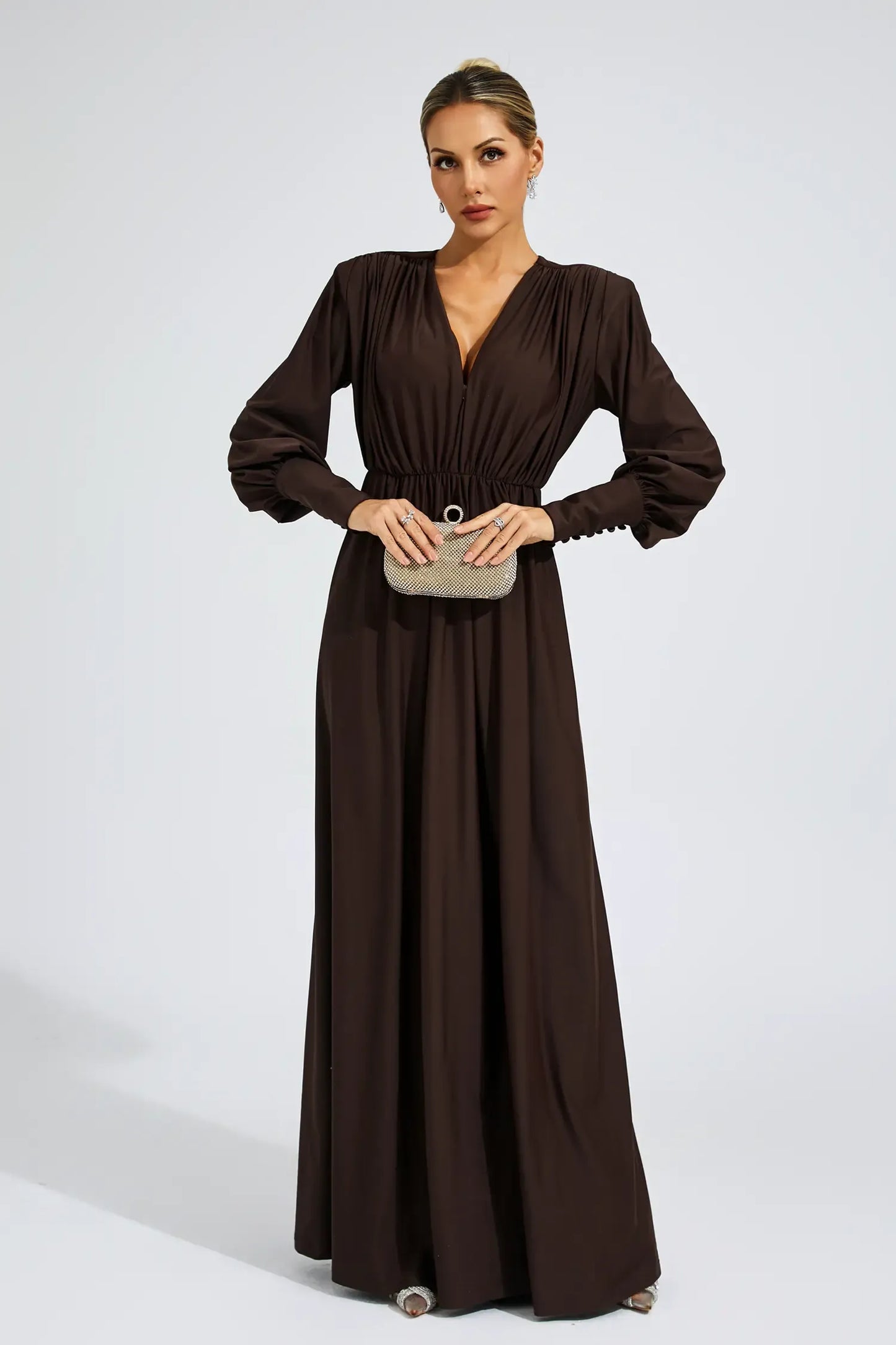 Annabel Brown maxi dress