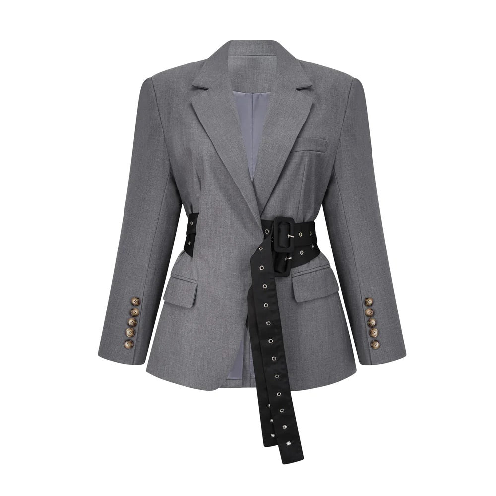 Therese belted blazer